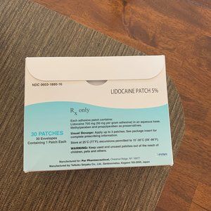 Lidocaine 5% Patches Box of 30